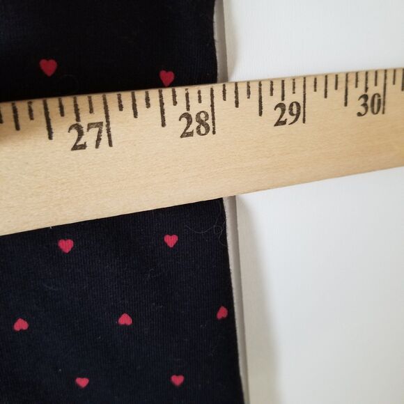 Catherines Top Women Plus 2X 22/24W Black Red Hearts Short Sleeve - Picture 8 of 9